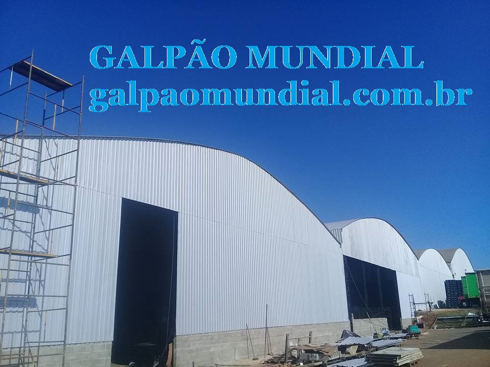 Galpão industrial construído pela Galpão Mundial